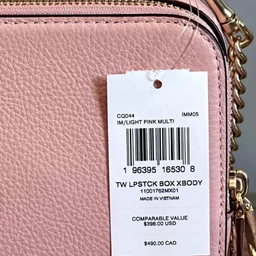 Nwt Limited Edition Coach X Tom Wesselmann Box Crossbody Pink - Picture 9 of 10